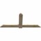 Ekena Millwork Eugene Rough Sawn Timber Gable Bracket, Douglas Fir, 72"W x 33"H x 2"D x 6"F, 11/12 Pitch GBW072X33X0206EUG00RDF - alternate 3